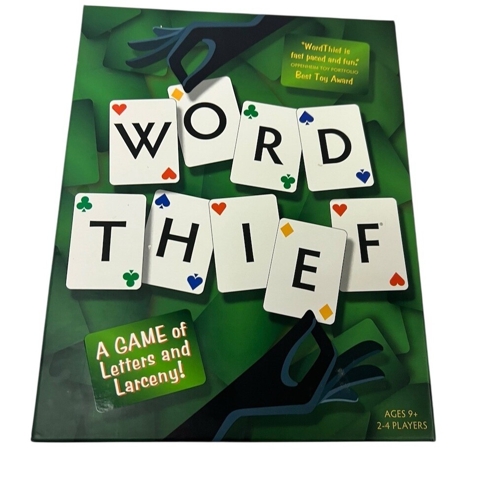 Outset Media Word Thief Card Game Strategy 2-4 Players Ages 9+